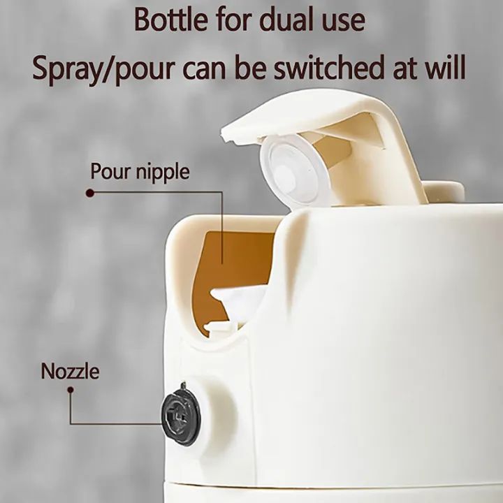 2in1 Oil Sprayer Glass Bottle