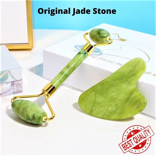 Jade roller and Gua Sha Stone