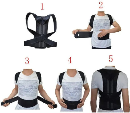 Adjustable Magnetic Posture Corrector Corset Back Brace Back