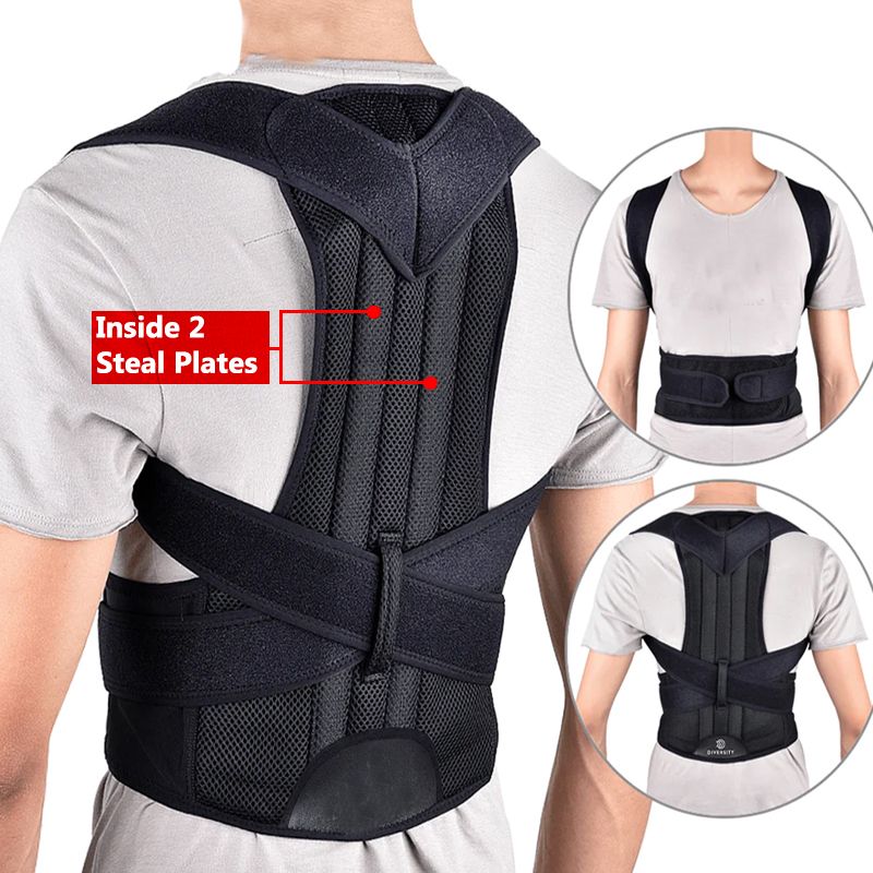 Adjustable Magnetic Posture Corrector Corset Back Brace Back